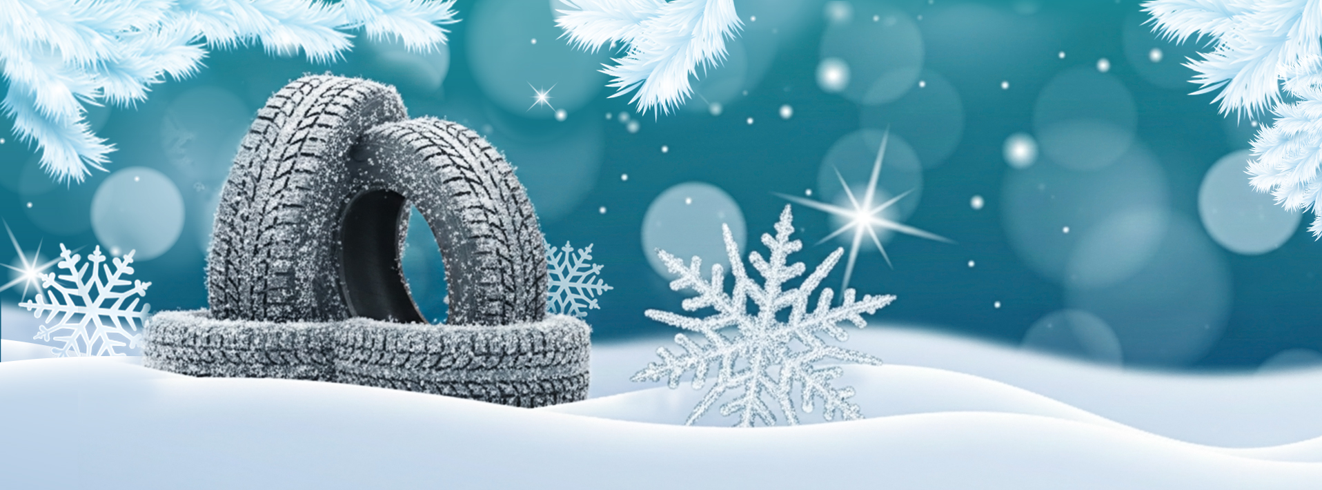 بنر زمستانی لاستیک